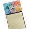 Edge Collections - 3" x 3" - Multicolor - Sticky Note Holder Refillable Dispenser Self-Sticky Note Pads, Memo Pads Blank Desk Accessories - 1 pieces
